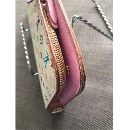 Authentic Louis Vuitton Monogram Multicolor Zippy Wallet Purse  New
