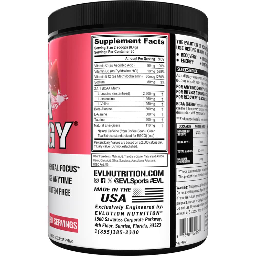 EVLUTION NUTRITION BCAA ENERGY AMINO ACIDS