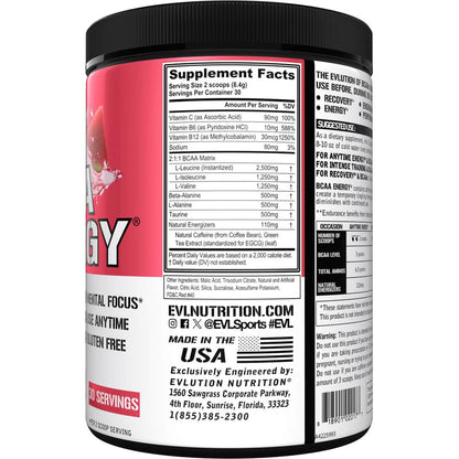EVLUTION NUTRITION BCAA ENERGY AMINO ACIDS