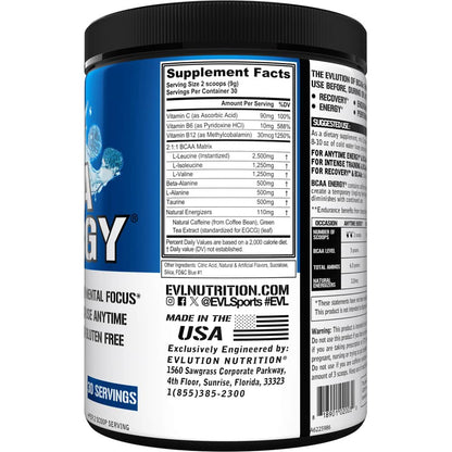 EVLUTION NUTRITION BCAA ENERGY AMINO ACIDS
