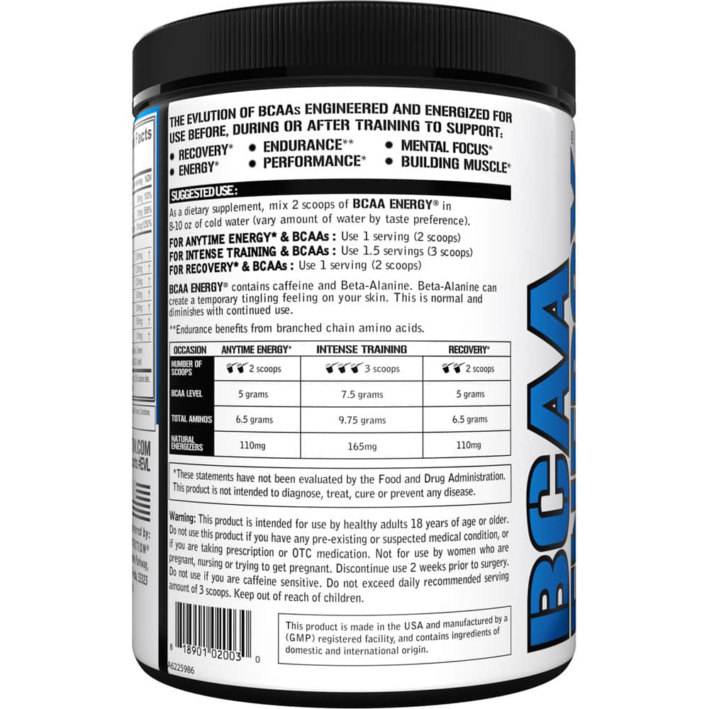 EVLUTION NUTRITION BCAA ENERGY AMINO ACIDS