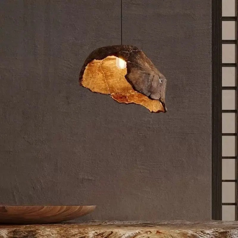 Wabi Sabi Japanese Lotus Flower Pendant Lamp