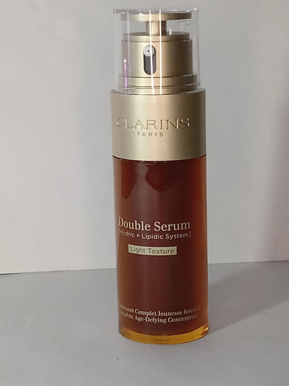 Clarins Double Serum Complete Age Defying Concentrate 1.6oz Hydric + Lipidic NEW