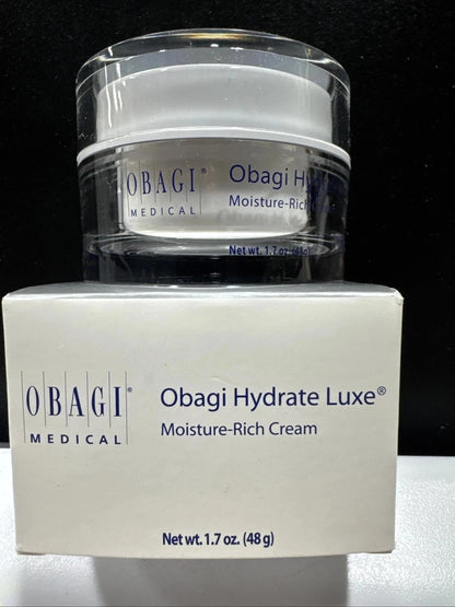 Obagi Hydrate Luxe Moisture-Rich Cream 1.7 oz – Overnight Hydrating Face Moisturizer