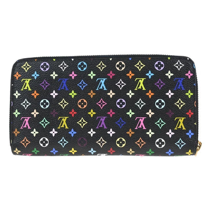 Louis Vuitton Black Multicolor Zippy Wallet