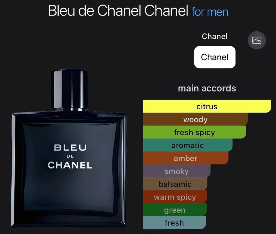 BLEU de CHANEL Blue for Men 3.4oz / 100ml EDT Spray