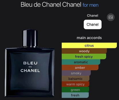 BLEU de CHANEL Blue for Men 3.4oz / 100ml EDT Spray