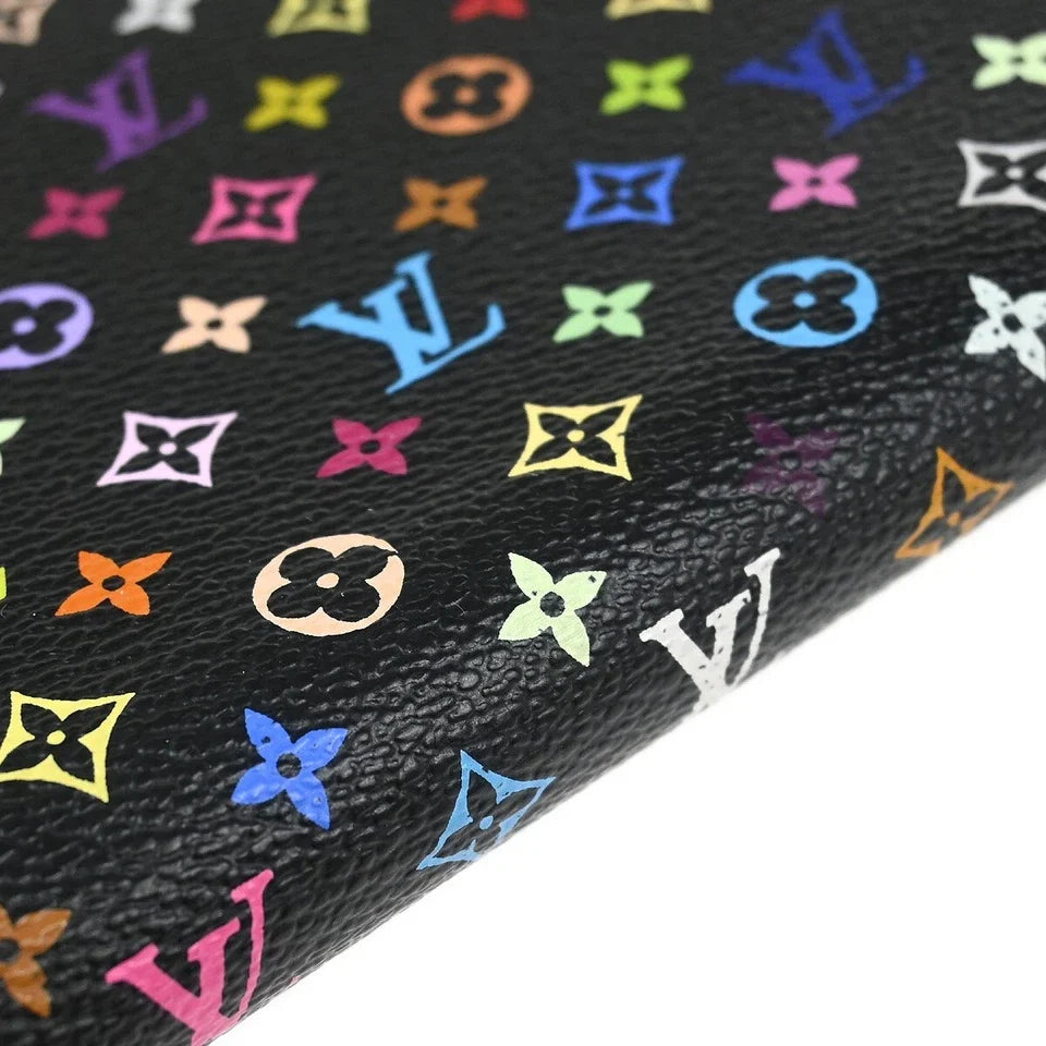 Louis Vuitton Black Multicolor Zippy Wallet