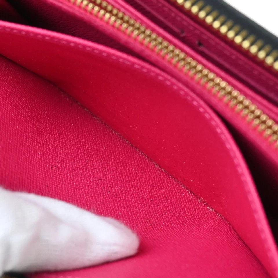 Louis Vuitton Black Multicolor Zippy Wallet